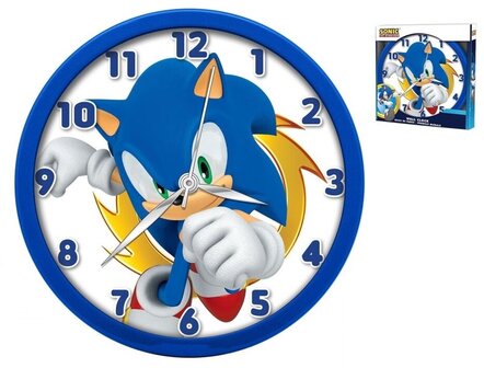 Sonic the hedgehog wandklok