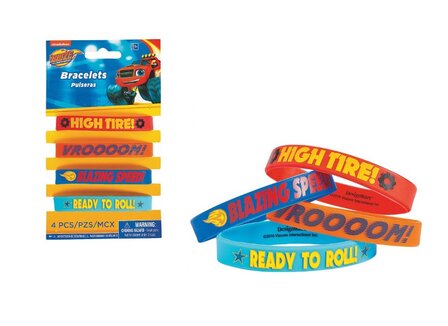 Blaze en de Monsterwielen rubberen armbandjes