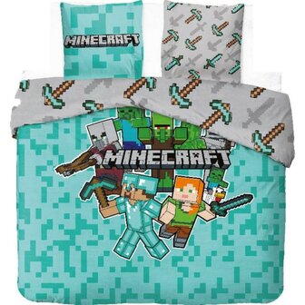 Minecraft dekbedovertrek 240x220cm