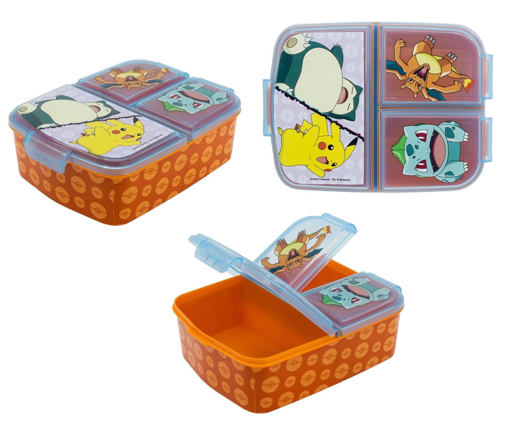 portemonnee Wakker worden levering Pokemon broodtrommel - lunchbox 3 vaks, beste prijs hier!
