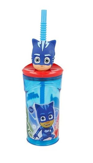 PJ Masks drinkbeker met rietje en Catboy 3D figuur