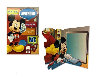 Disney Mickey Mouse verjaardagskaart - wenskaart