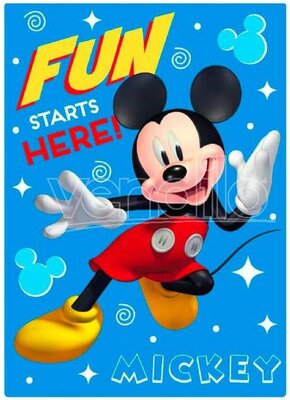 Mickey Mouse fleece deken 100x140cm