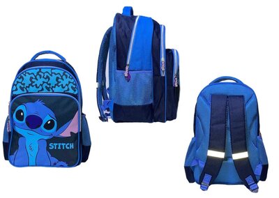 Lilo & Stitch rugzak 42cm - A4 formaat blauw