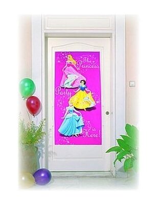 Disney Princess verjaardag deurbanner 76x152cm