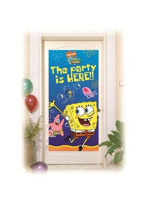 Spongebob verjaardag deurbanner