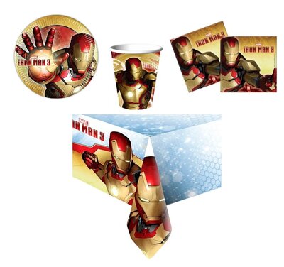 Avengers feestpakket - voordeelpakket 8 personen Iron Man