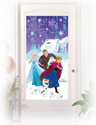 Disney Frozen verjaardag deurbanner 75x150cm