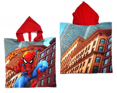 Spiderman poncho met capuchon City