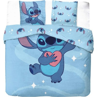 Lilo & Stitch dekbedovertrek Lits Jumeaux formaat 240x220cm blauw