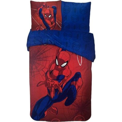 Spiderman dekbedovertrek rood 140x200cm - 100% katoen