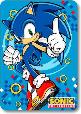 Sonic the Hedgehog fleece deken Thumbs