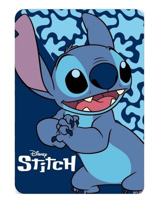 Lilo en Stitch fleece deken - 100x140cm blauw