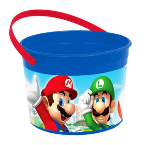 ingewikkeld overhemd grijnzend Super Mario popcorn emmer | Altijd de beste prijs!